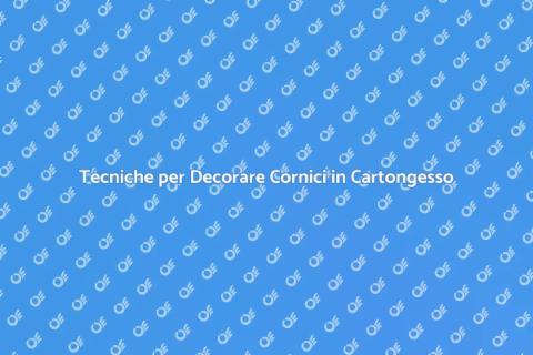Decorare Cornici in Cartongesso