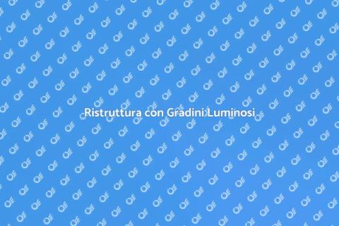 Scala con Gradini Luminosi