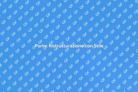 Installazione Porte: Ristruttura Casa