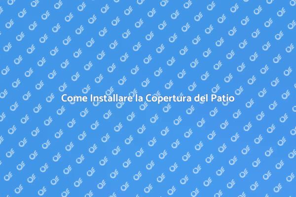 Rendi il Tuo Patio Unico e Accogliente