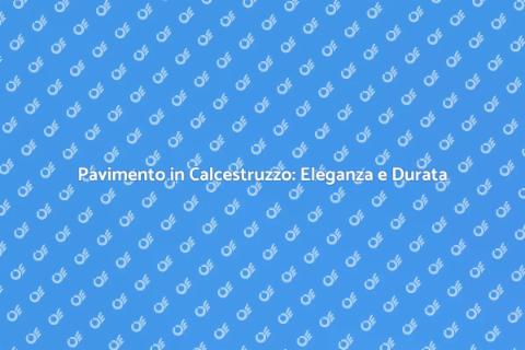 Rivestire Pavimento in Calcestruzzo