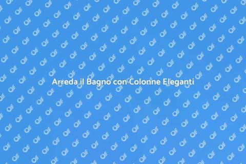 Mobile Bagno Elegante con Colonne