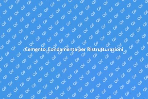 Gestione del Cemento per Ristrutturazioni