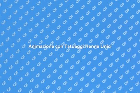 Tatuaggi Henne per Eventi Glamour