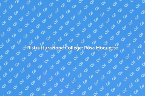 Trasforma il Tuo College con la Moquette