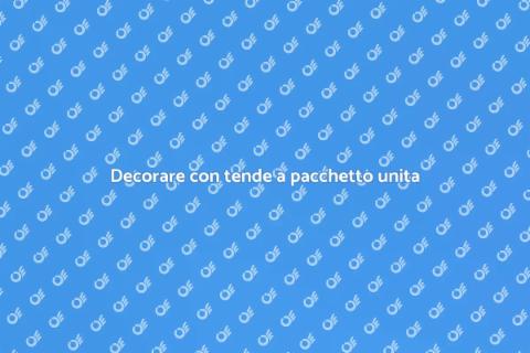 Tenda a pacchetto tinta unita per finestre