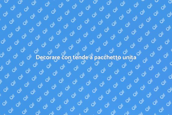 Tende a pacchetto: eleganza e funzionalità