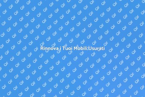 Ripristino Mobili: Rinnova i Tuoi Spazi