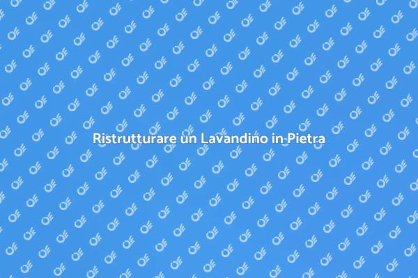 Trasforma il Tuo Lavandino in Pietra