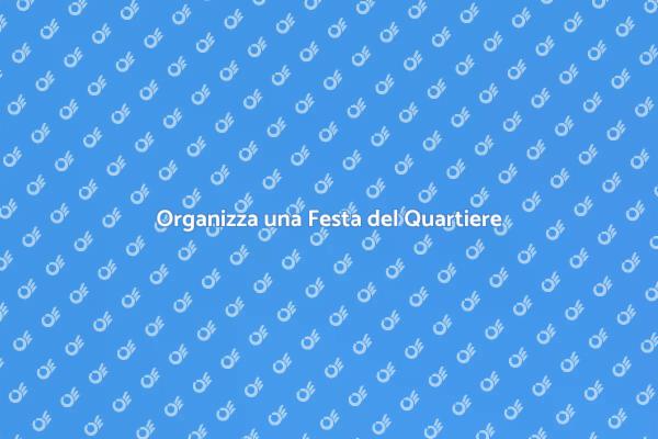 Pianificazione della Festa di Quartiere