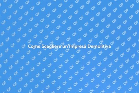 Assumere Impresa Demolitiva