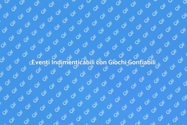Parco Giochi Gonfiabile per Eventi