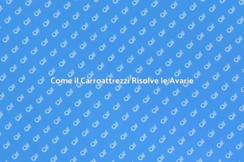 Carroattrezzi per Auto in Avaria