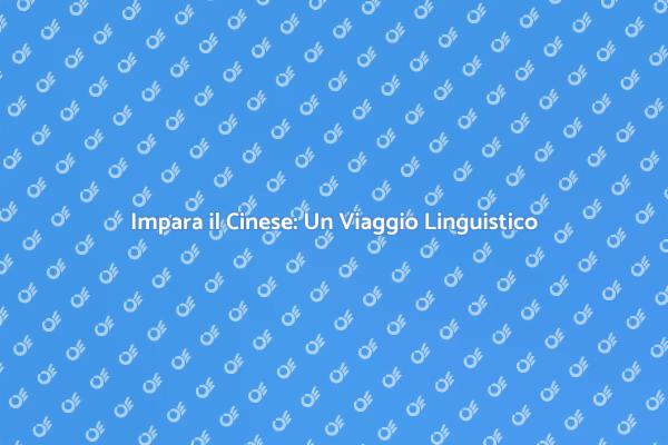 Apprendere il Cinese: Un'Avventura Unica