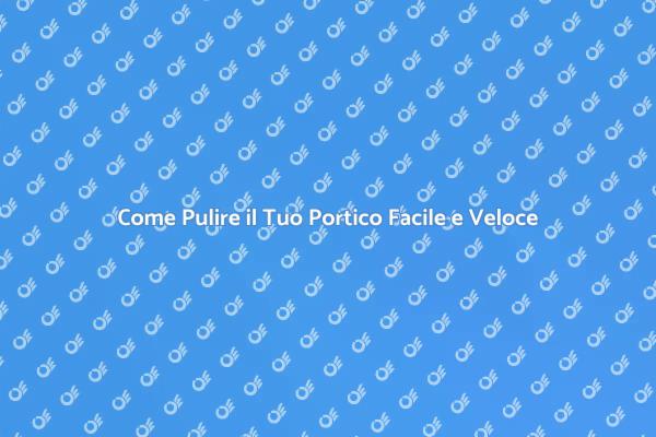 Trasforma il Tuo Portico in un Accogliente Ingresso