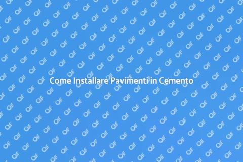 Pavimentazione in Piastrelle di Cemento