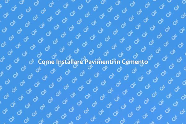 Pavimenti in Piastrelle di Cemento: Guida