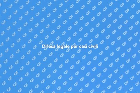 Avvocato per difesa in caso civile