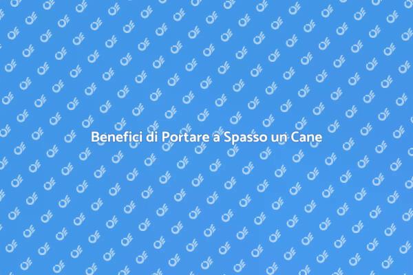 I Vantaggi di Portare a Spasso un Cane
