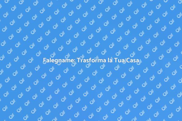 La Magia del Falegname in Casa