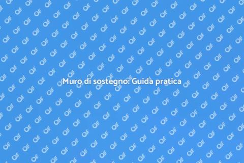 Costruire un muro di sostegno