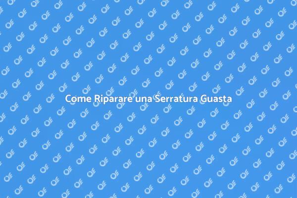 Ripara la Tua Serratura Guasta Facile