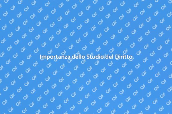 L'importanza del Diritto nella Vita