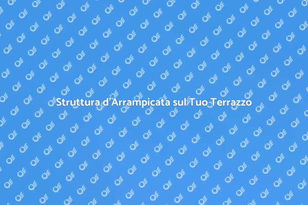 Costruisci un'Avventura sul Tuo Terrazzo