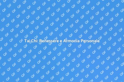 Coaching Personale di Tai Chi