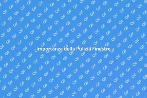 Pulizia Periodica delle Finestre