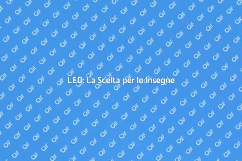 Illuminazione LED per Insegne
