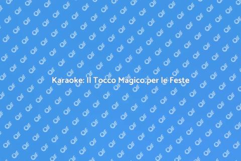 Servizi di Karaoke per Feste