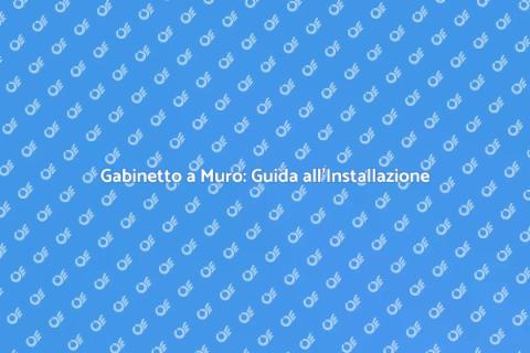 Installazione Gabinetto a Muro
