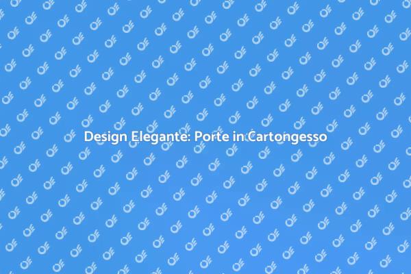 Progetta Porte in Cartongesso Moderno