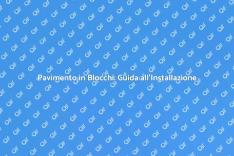 Installare Pavimento in Blocchi e Travi