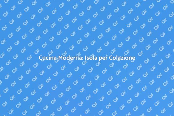 Trasforma la tua Cucina con un'Isola