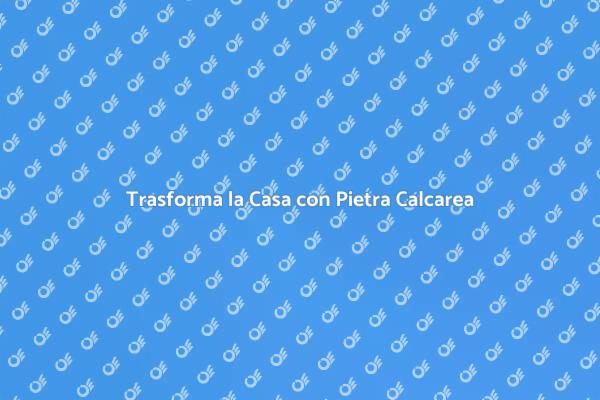 Ristrutturazione con Pietra Calcarea