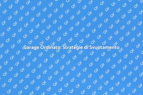 Riorganizza il Tuo Garage Oggi!