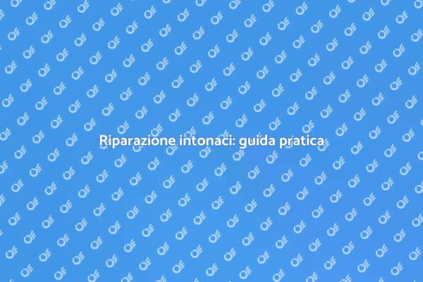 Valorizza la tua casa con gli intonaci