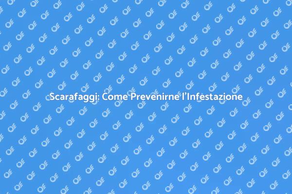 Mantieni i Tuoi Locali Libero da Scarafaggi
