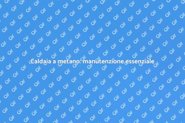 Manutenzione caldaia: perché è fondamentale