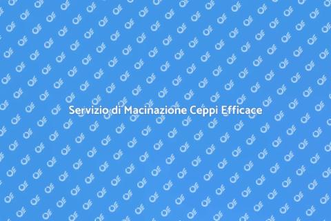 Macinazione Ceppi per Giardini Perfetti