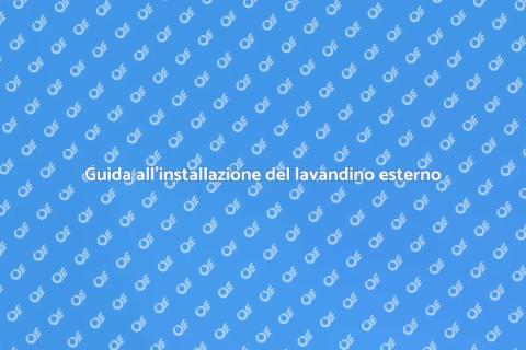 Installare un lavandino da esterno