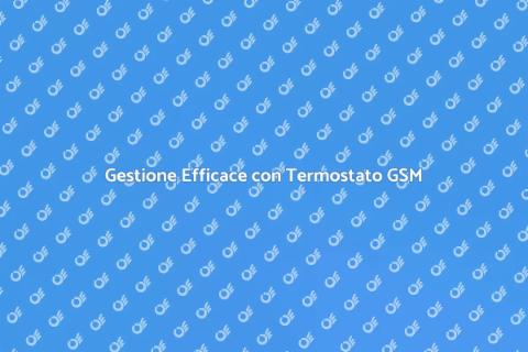 Termostato GSM per Comfort Domestico