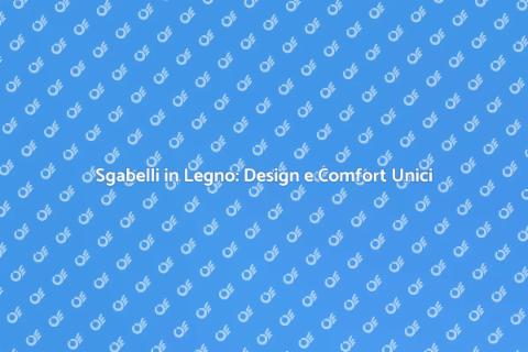 Sgabelli da Bar in Legno: Eleganza e Comfort