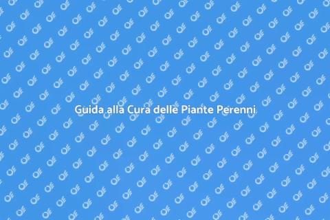 Manutenzione Piante Perenni: Guida