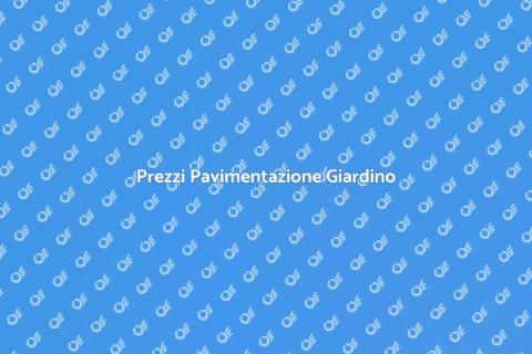 Costo Pavimentazione Giardino