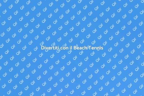 Lezione di Beach Tennis Divertente