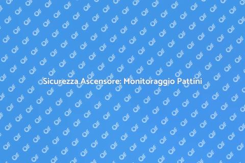 Monitoraggio Usura Pattini Ascensore