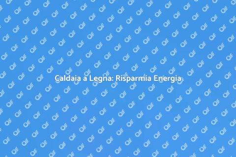 Risparmio Energetico con Caldaia a Legna